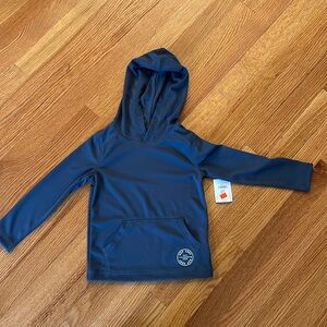 Gray hooded sun protector long sleeve 4t